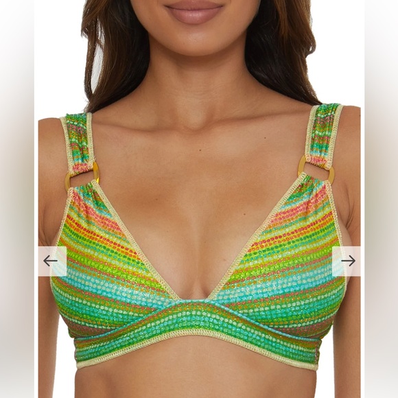 Becca Swim, 2 piece bikini set, NWT. Top size small, bottom size medium. - Picture 2 of 8